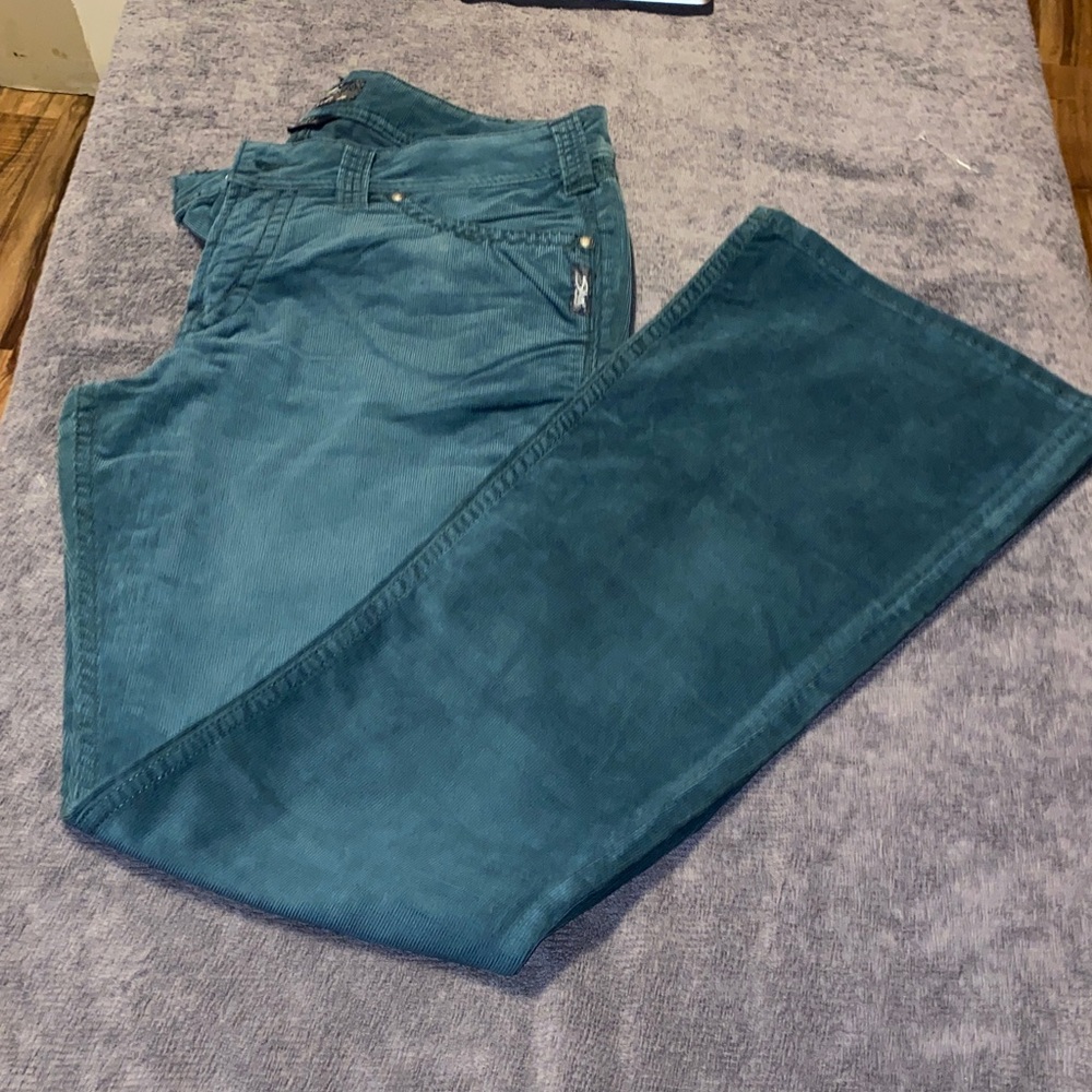 Silver Jeans Teal Wide Leg Pants